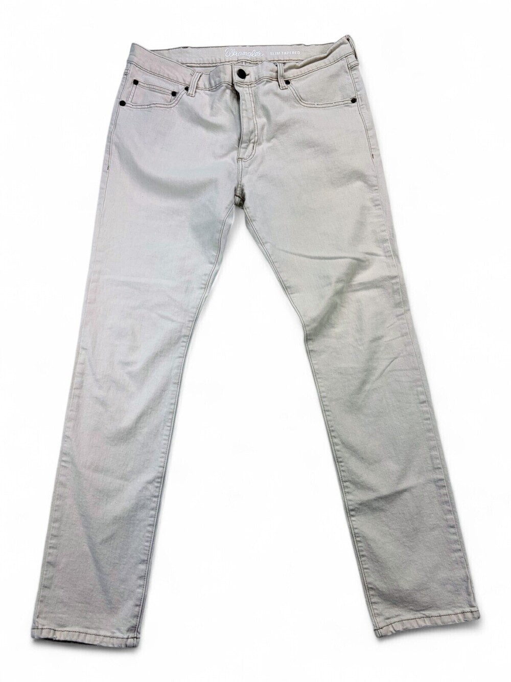 Wrangler Men's Slim Tapered Jeans 36x34 Off-White